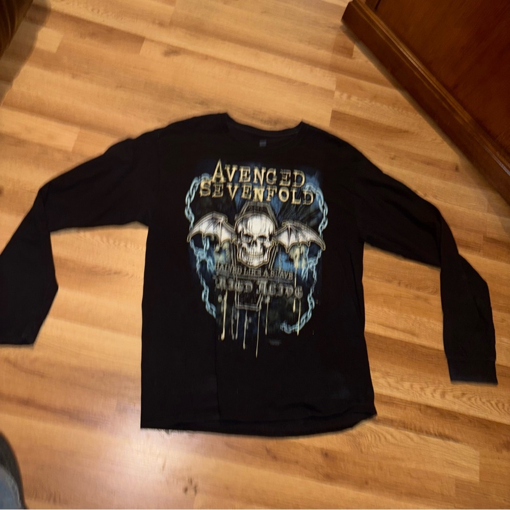 Hanes Black Avenged Sevenfold Long Sleeve Tee